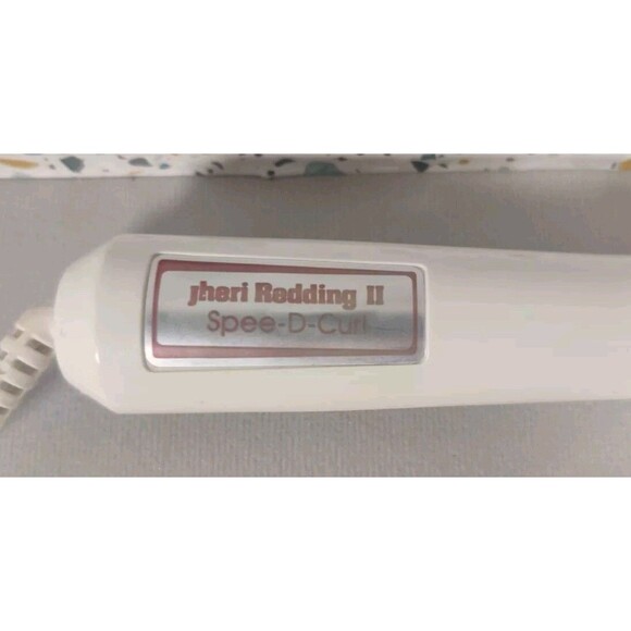 Jheri Redding II Spee-D-Curl Curling Iron 5/8" Barrel JRK2701 White Vintage - Picture 2 of 8